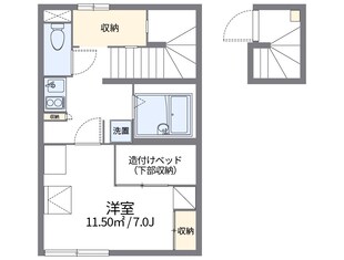 レオパレスＨＡＰＰＩＮＥＳＳの物件間取画像